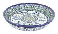 Polish Pottery Blue Tulip Pie Plate
