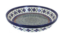 Polish Pottery Mosaic Flower Pie Plate