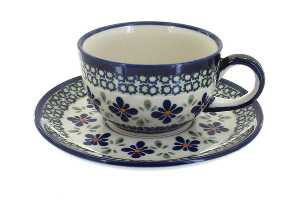 Mosaic Flower Cup & Saucer