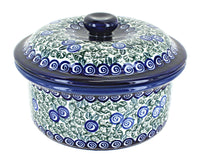 Polish Pottery Seaside Swirl Baker with Lid