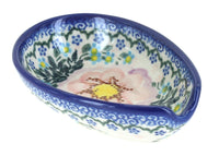 Polish Pottery Apple Blossom Small Spoon Rest