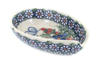 Polish Pottery Garden Butterfly Small Spoon Rest