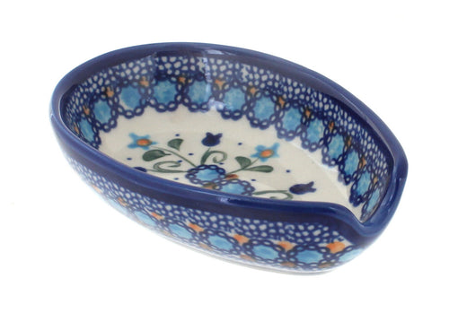 Polish Pottery Savannah Small Spoon Rest