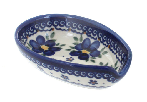Polish Pottery Spring Blossom Small Spoon Rest