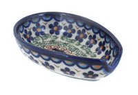 Polish Pottery Aztec Flower Spoon Rest