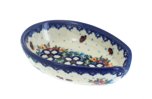 Polish Pottery Scarlett Small Spoon Rest