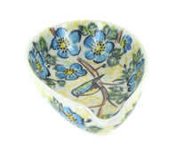Polish Pottery Bluebird Garden Small Spoon Rest