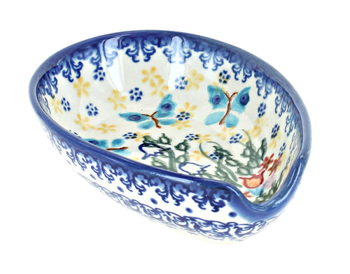 Polish Pottery Garden of Eden Small Spoon Rest