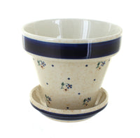 Polish Pottery Country Meadow Small Flower Pot
