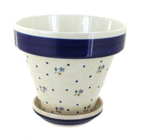 Polish Pottery Country Meadow Medium Flower Pot