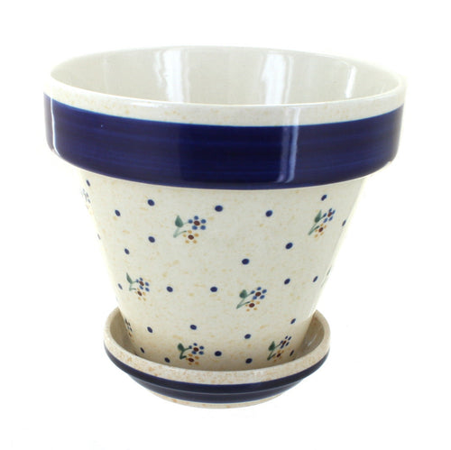 Polish Pottery Country Meadow Medium Flower Pot