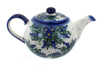 Polish Pottery Hyacinth Large Teapot