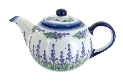 Polish Pottery Lavender Fields Large Teapot