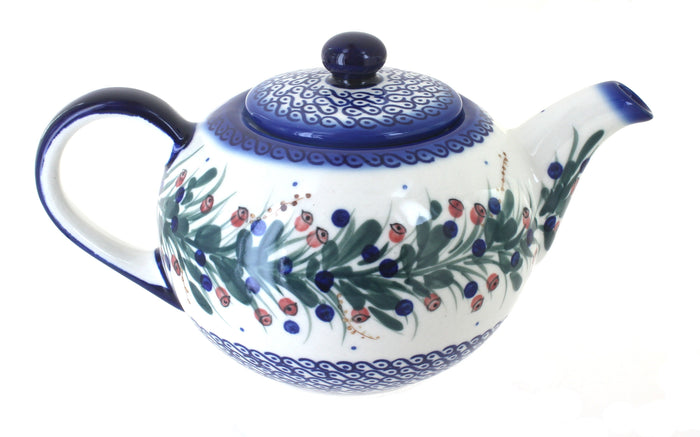 Polish Pottery Berry Large Teapot