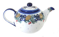 Polish Pottery Pinecone Large Teapot