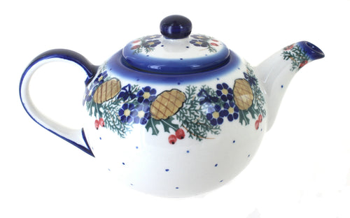 Polish Pottery Pinecone Large Teapot