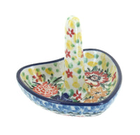 Polish Pottery Hummingbird Ring Holder