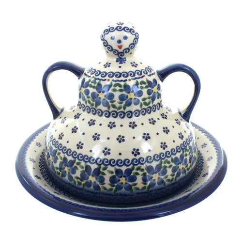Polish Pottery Spring Blossom Cheese Lady