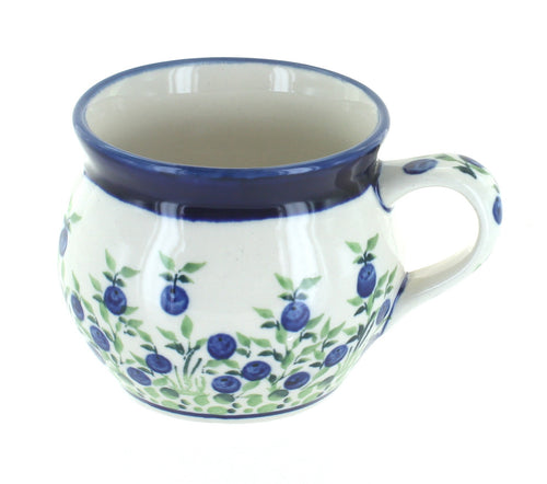 Polish Pottery Porcelain Vine Bell Shaped Mug