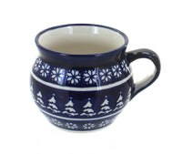 Polish Pottery Winter Nights Bell Shaped Mug