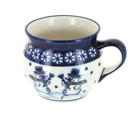 Polish Pottery Frosty Friend Bell Shaped Mug