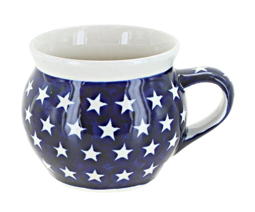 Polish Pottery Stars Bell Shaped Mug