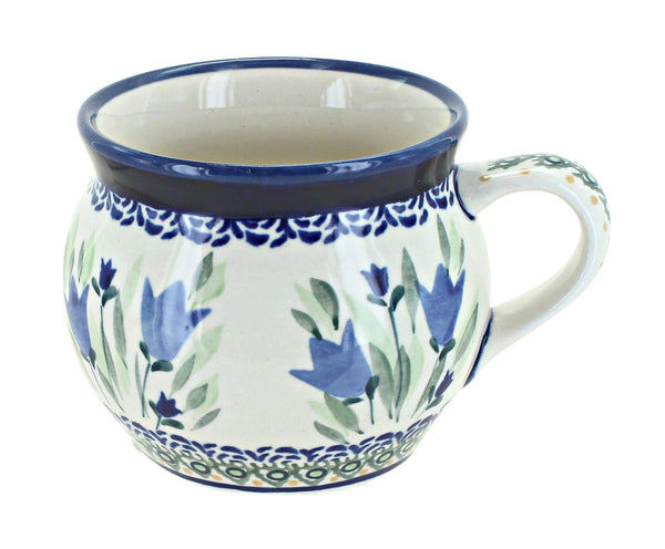 Blue Tulip Bell Shaped Mug