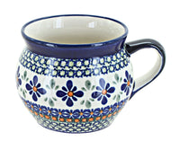 Polish Pottery Mosaic Flower Bell Shaped Mug