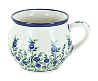Polish Pottery Porcelain Vine Medium Bell Shaped Mug