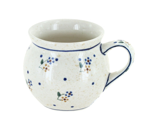 Polish Pottery Country Meadow Small Bell Shaped Mug