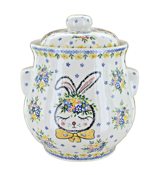 Spring Bunny Cookie Jar