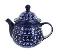 Polish Pottery Winter Nights Large Teapot