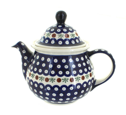 Polish Pottery Nature Large Teapot