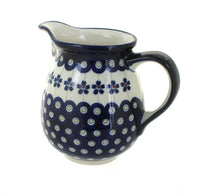 Polish Pottery Flowering Peacock Small Pitcher