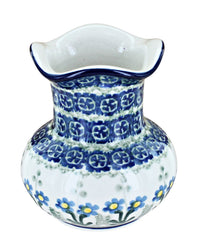 Polish Pottery Blue Posy Bud Vase