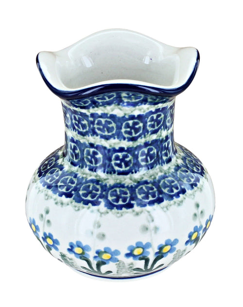Polish Pottery Blue Posy Bud Vase