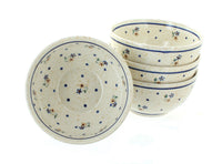 Polish Pottery Country Meadow 4 Piece Dessert Bowl Set