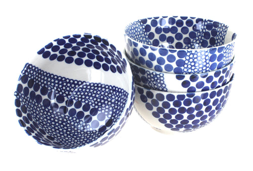 Polish Pottery Zara 4 Piece Dessert Bowl Set