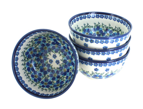 Polish Pottery Kalina 4 Piece Dessert Bowl Set