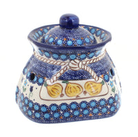 Polish Pottery Savannah Small Garlic Keeper