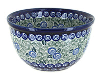 Polish Pottery Seaside Swirl Small Mixing Bowl