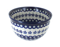 Polish Pottery Flowering Peacock Small Mixing Bowl