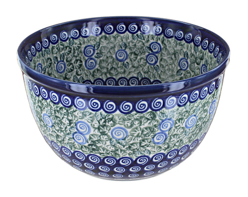 Polish Pottery Seaside Swirl Medium Mixing Bowl