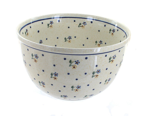 Polish Pottery Country Meadow Medium Mixing Bowl