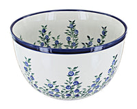 Polish Pottery Porcelain Vine Medium Mixing Bowl