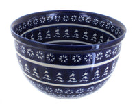 Polish Pottery Winter Nights Medium Mixing Bowl