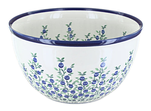 Polish Pottery Porcelain Vine Large Mixing Bowl