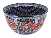 Polish Pottery Jungle Flower Large Mixing Bowl