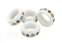 Polish Pottery Nature Napkin Ring Set