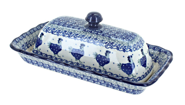 Barnyard Rooster Butter Dish